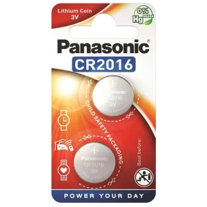 Батарейка Panasonic літієва CR2016 блістер, 2 шт., CR-2016EL/2B UA